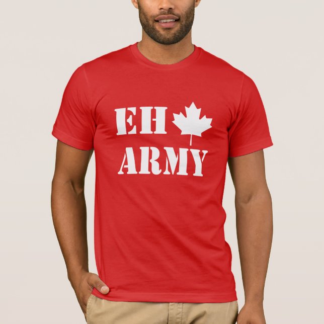 Kanada Eh Armé Tee (Framsida)