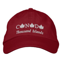 Kanada Embroied Tusands Islands Cap Broderad Keps