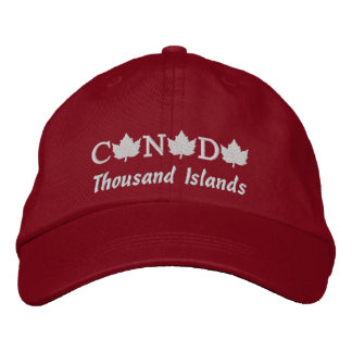 Kanada Embroied Tusands Islands Cap Broderad Keps