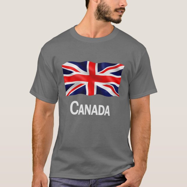 Kanada facklig jack - grundläggande mörk T-tröja T-shirt (Framsida)