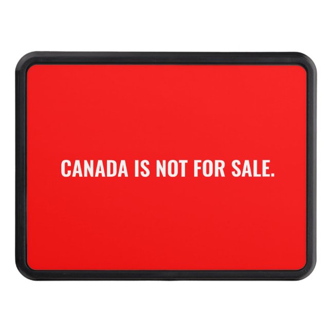 Kanada får inte sälja röd vit text minimalistisk dragkroksskydd (Framsidan)