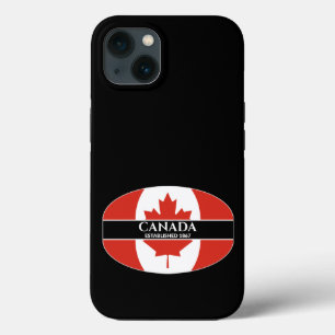 Kanada fastställde 1867 Maple Löv Flagga White T