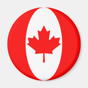 Kanada Fisheye Flagga Magnet