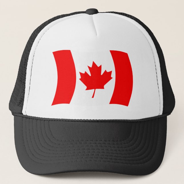 Kanada Flagg Hatt Truckerkeps (Framsida)