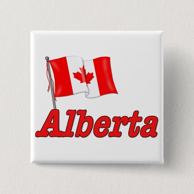 Kanada Flagga - Alberta Knapp (Framsida)