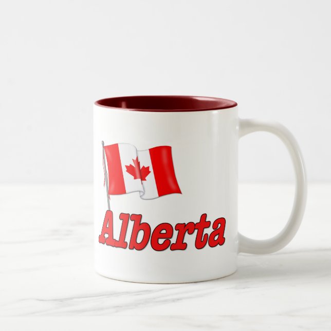 Kanada Flagga - Alberta Två-Tonad Mugg (Höger)