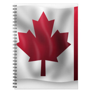 Kanada Flagga Anteckningsbok