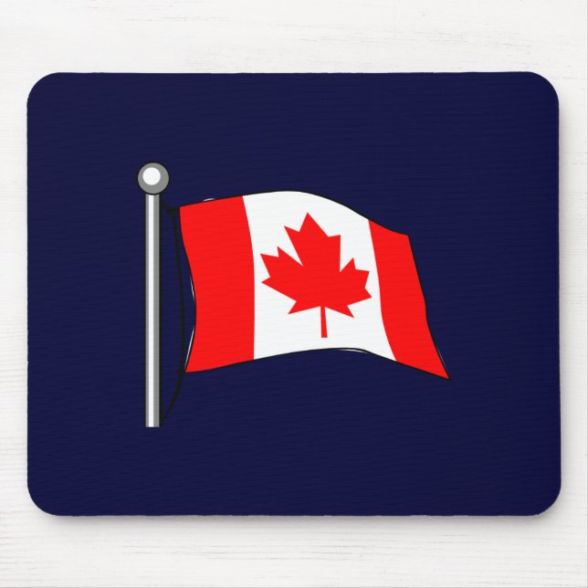 Kanada: Flagga av Canada mousepad Musmatta (Framsidan)