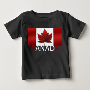 Kanada Flagga Baby Hoodie Shirt Kanada Souvenirs T-shirt