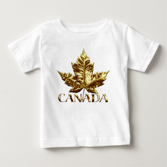 Kanada Flagga Baby Tootoo Kanada Baby Overall T Shirt (Framsida)