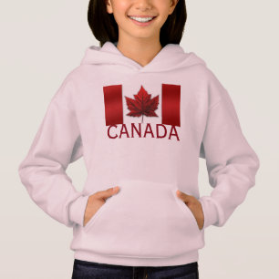 Kanada Flagga Barn Hoodie Shirt Canada Souvenir To T-shirt