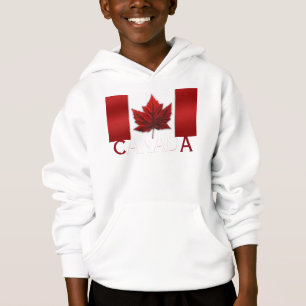 Kanada Flagga Barn Hoodie Shirt Canada Souvenir To T-shirt