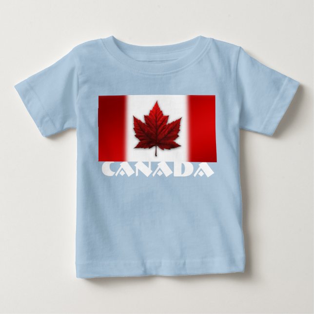 Kanada Flagga Bebis Tröja Kanada Bebis Souvenirer (Framsida)