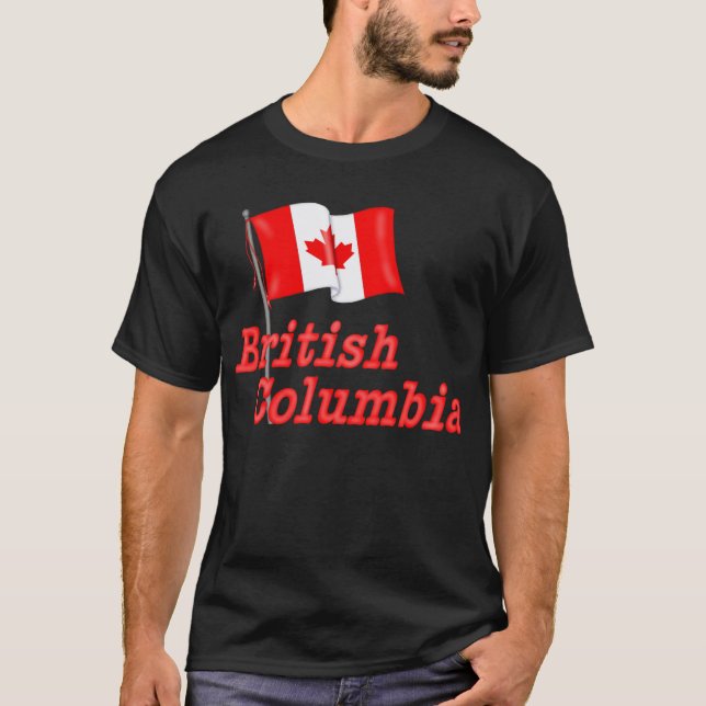Kanada Flagga - British Columbia Tee (Framsida)
