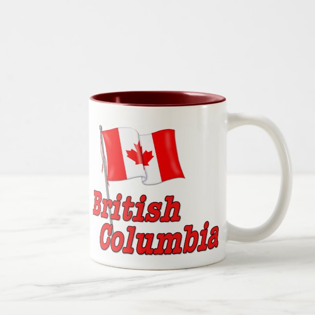 Kanada Flagga - British Columbia Två-Tonad Mugg (Höger)