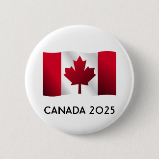 Kanada Flagga Button 2025 Knapp