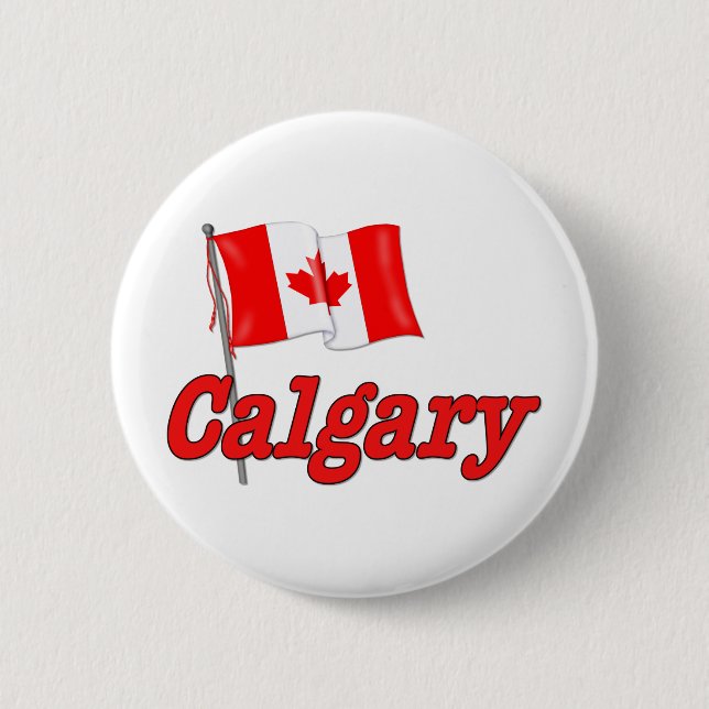 Kanada Flagga - Calgary Knapp (Framsida)