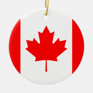 Kanada Flagga Ceramic Ornament