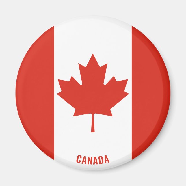Kanada Flagga Charming Patriotic Magnet (Framsidan)