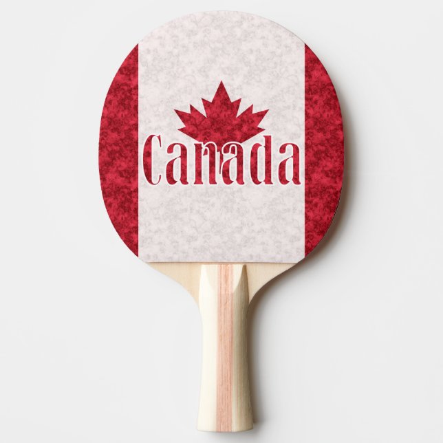 Kanada, flagga dusch pingisracket (Framsidan)