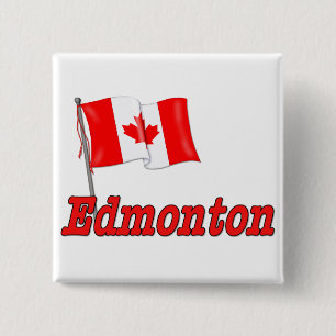 Kanada Flagga - Edmonton Knapp