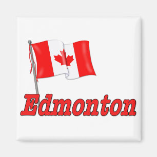 Kanada flagga - Edmonton Magnet