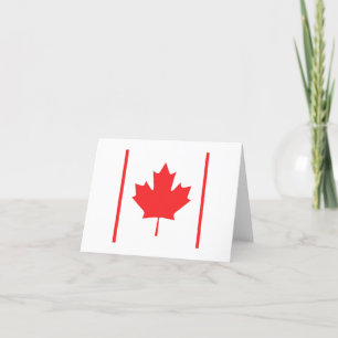 Kanada Flagga Emblem Tack Kort