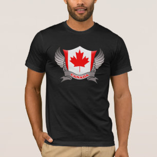 Kanada Flagga Emblem Tee Shirt