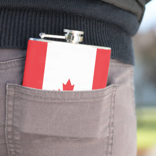 Kanada flagga fickplunta