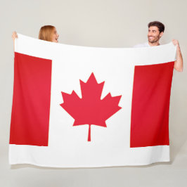 KANADA FLAGGA FLEECEFILT