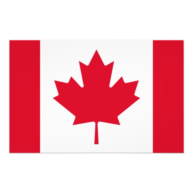 Kanada Flagga Fototryck (Framsidan)