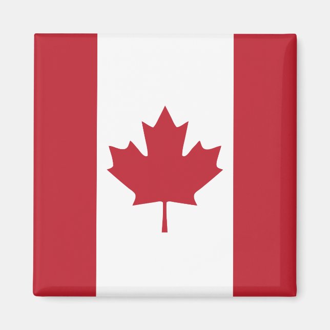Kanada Flagga Fridge Magnet (Framsidan)
