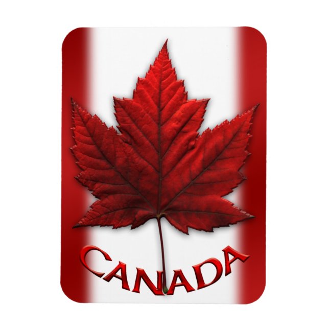 Kanada Flagga Fridge Magnet Canada Maple Löv Magne (Vertikal)