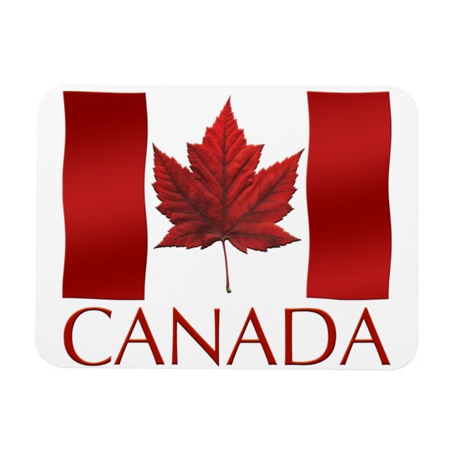 Kanada Flagga Fridge Magnet Canada Souvenir Magnet (Horisontell)