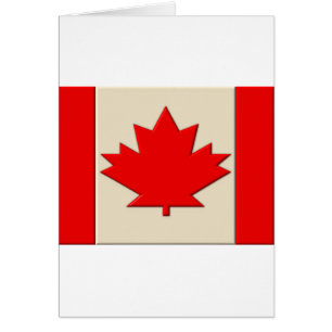 Kanada flagga hälsningskort