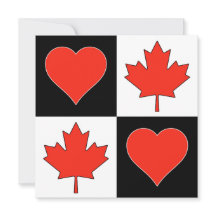 Kanada Flagga Heart Patriotic Canadian Hälsning