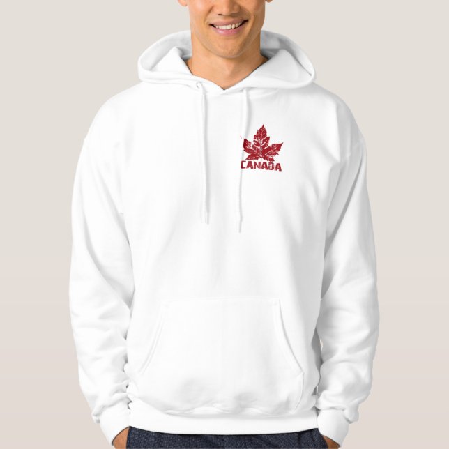 Kanada Flagga Hoodie Jacka Manar Kanada Hoodies (Framsida)