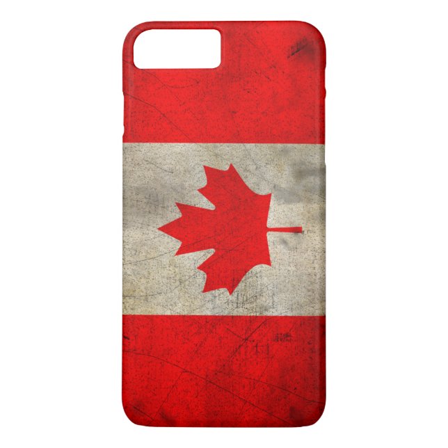 Kanada Flagga i Grunge Case-Mate iPhone Skal (Baksida)