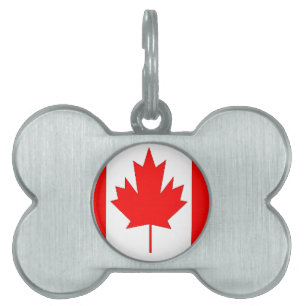 Kanada flagga ID-bricka husdjur
