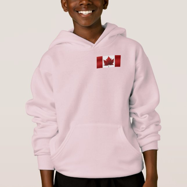 Kanada Flagga Jacka Personlig Souvenir Hoodies T Shirt (Framsida)