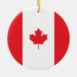 Kanada flagga julgransprydnad keramik