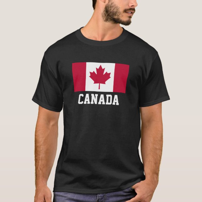 KANADA: FLAGGA KANADA T SHIRT (Framsida)