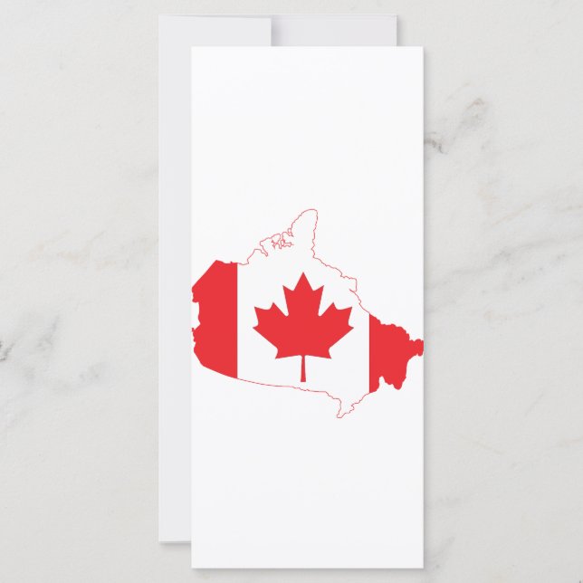 Kanada Flagga Karta (Framsida)