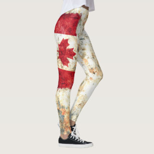 Kanada flagga leggings