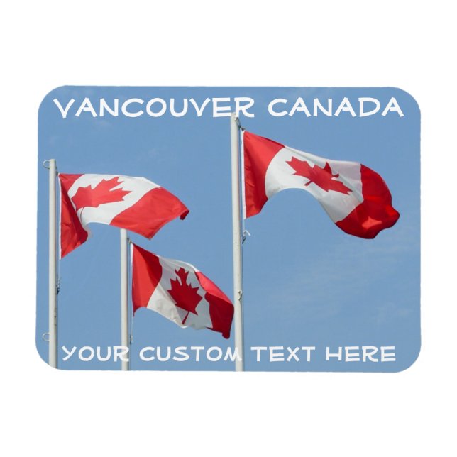 Kanada Flagga Magnet Canada Personlig Magnet (Horisontell)