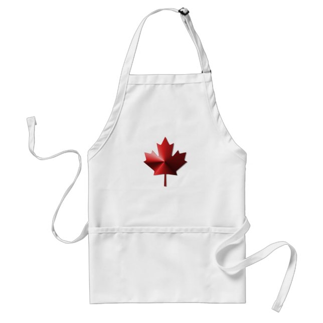 Kanada Flagga Maple Löv Apron Förkläde (Framsidan)
