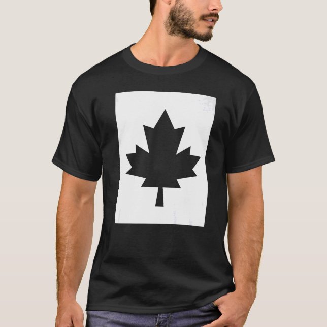Kanada Flagga Maple Löv Red Kanada T Shirt (Framsida)