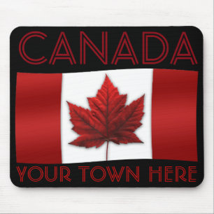 Kanada Flagga Mousepad Canada Maple Löv Mousepad Musmatta