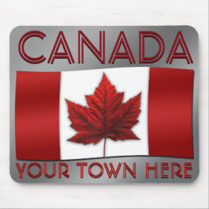 Kanada Flagga Mousepad Canada Maple Löv Mousepad Musmatta