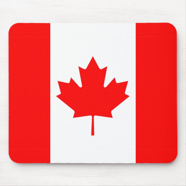 Kanada Flagga Mousepad Musmatta (Framsidan)